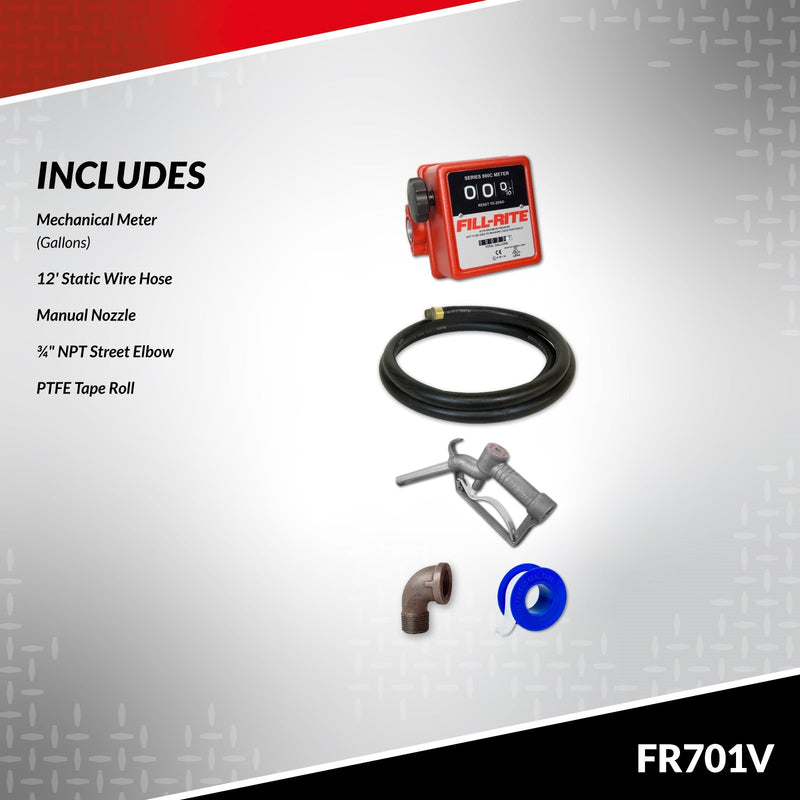 Load image into Gallery viewer, FR701V FILLRITE 115 VOLT 20 GPM PUMP WITH METER
