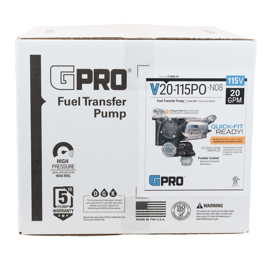 171000-01 V20-115PO-N08 115V 20GAL PUMP TANK ADAPTER EA