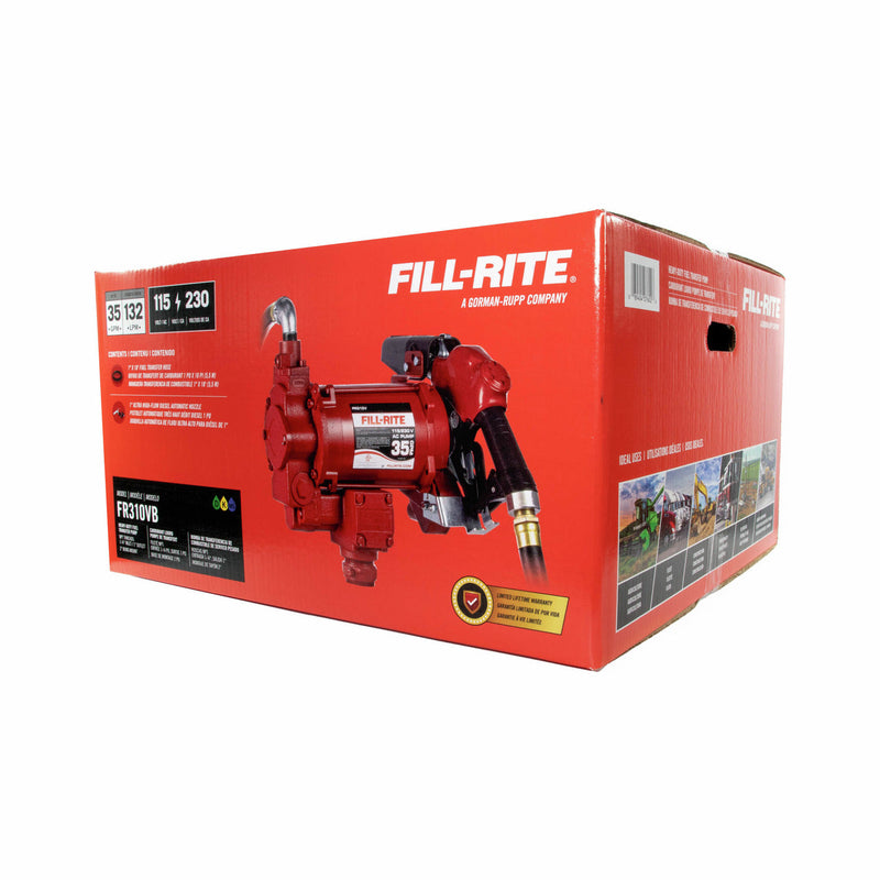 Load image into Gallery viewer, FR310VB FILLRITE  115 VOLT HI SPEED PUMP WITH 1"X18' HOSE &amp; AUTO NOZZLE (NO METER)
