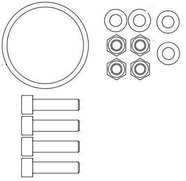 Load image into Gallery viewer, 139500-21 Kit Hardware QM40 Bolts, Nuts, Washers
