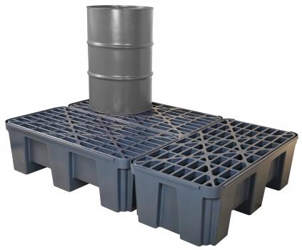 Spill Containment Pan for Two 55 Gallon Drums EA