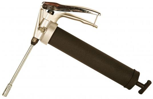 Handgrip Grease Gun,Cast Iron, 14 oz., w/ 12' Flex-Extension EA
