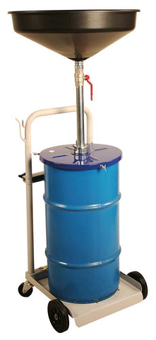 Waste Oil Drain Kit, 16 Gal, w/ 4 Wheel Cart