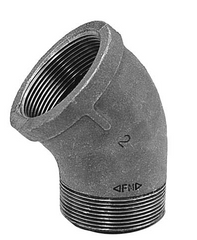 STREET ELBOW 45 DEGREE, GALV 1" MXF EA